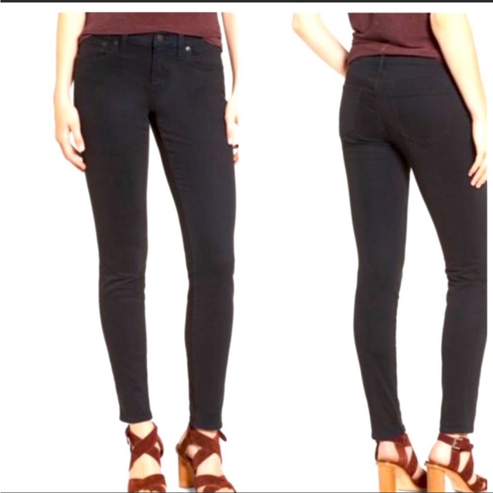 Madewell black skinny jeans